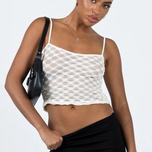 Princess Polly Castleton Top White